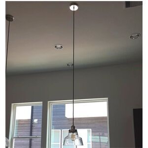 FEISS One Light Pendant Polished Nickel P1348PN Baskin 10" New